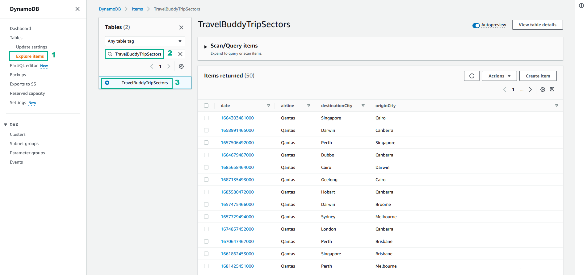 Create A New DynamoDB Table